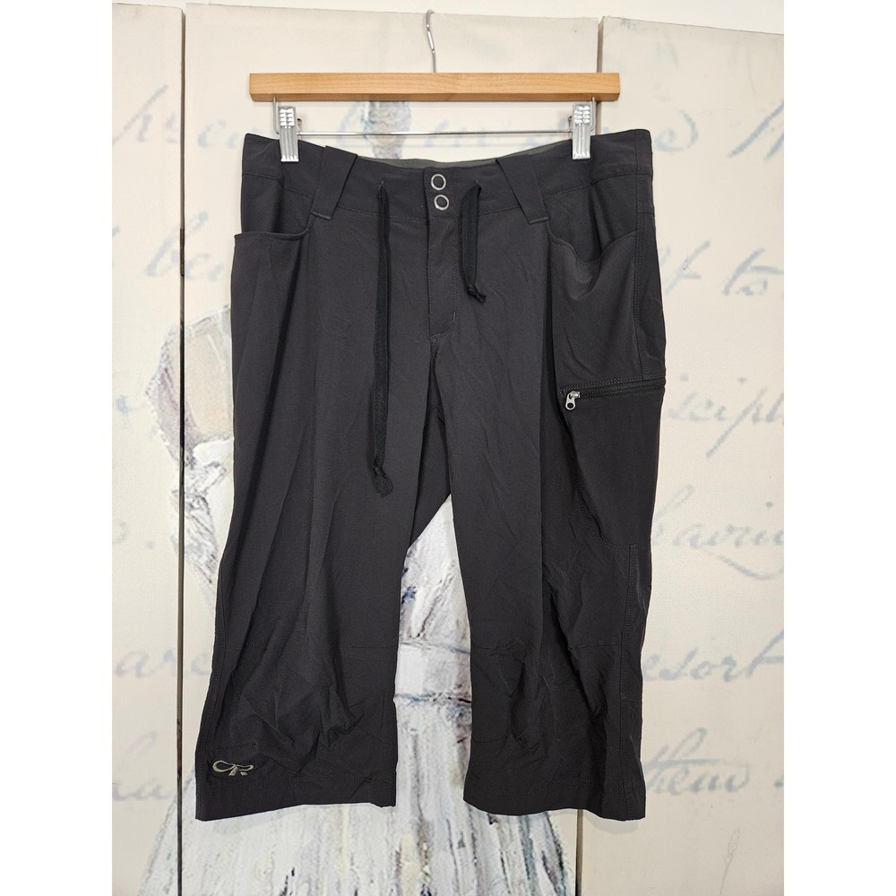 Outdoor Research Ferrosi Capris 8 Gray Hiking Trekking Climbing Pants